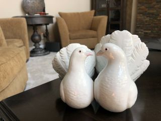 Vintage 1971 Lladro Couple Of Doves Porcelain Figurine 1169 Pristine