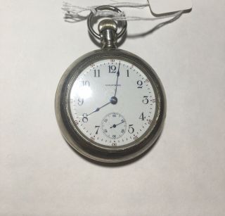 Antique Waltham 18 Size 7 Jewel Pocket Watch Circa 1916 (w7)