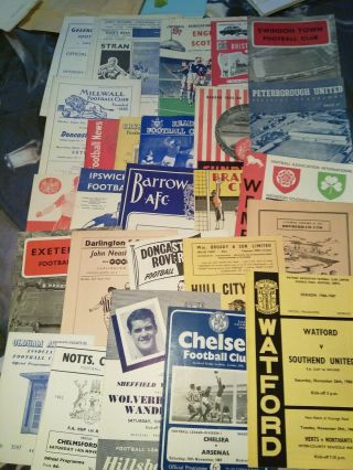 Vintage British Football Programmes 50s/60s