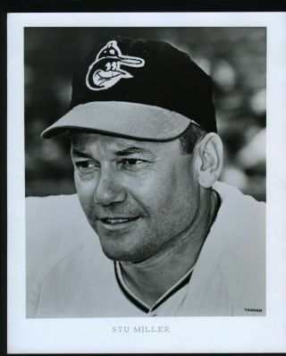 Stu Miller 8x10 1967 Baltimore Orioles Team Issued Photo Issue