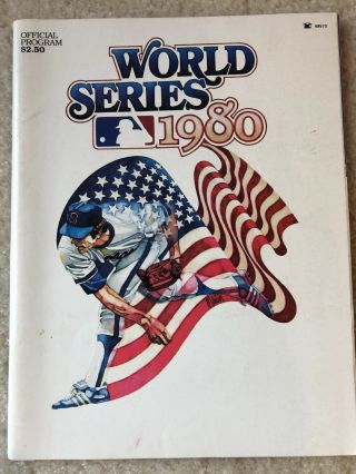 1980 World Series Program Philadelphia Phillies Vs.  Kansas City Royals