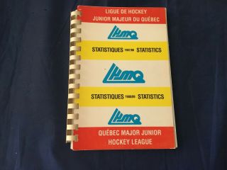 1989 - 90 Quebec Major Junior Hockey League Media Guide Stats For 1987 - 88 1988 - 89