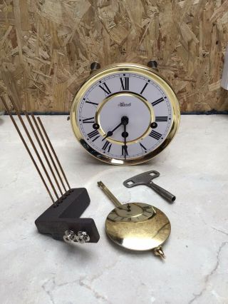 Vintage Hermle Westminster Chiming Wall Clock Movement In