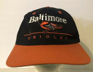 Vintage Baltimore Orioles Mlb Snapback Cap Hat Mens One Size Fits All