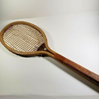 Antique Vintage Wright & Ditson Championship Tennis Racket Racquet " Longwood "