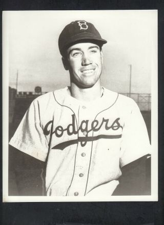 Duke Snider Brooklyn Dodgers Vintage 8x10 B/w Photo Spring Training Closeup Pose