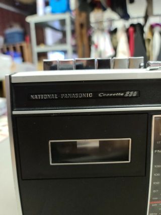 Vintage National Panasonic Cassette Tape Recorder with FM/AM Radio 236 2