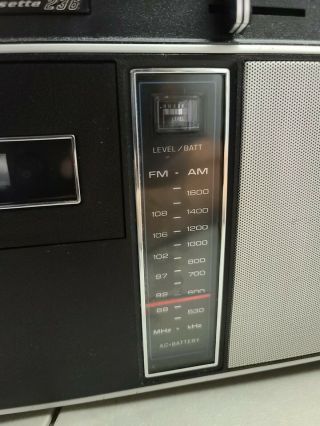 Vintage National Panasonic Cassette Tape Recorder with FM/AM Radio 236 3