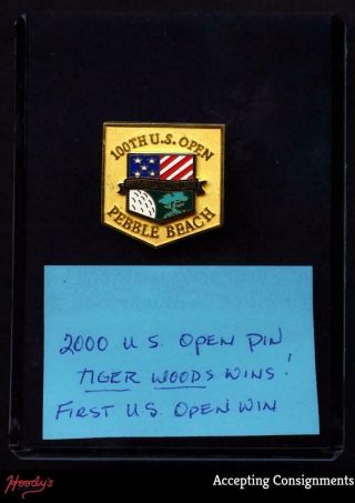 2000 U.  S.  Open Pin Pebble Beach,  Tiger Woods 1st U.  S.  Open Win