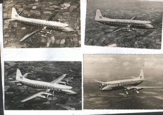 Four British European Airways Vickers Viscount G - Aoja Postcards