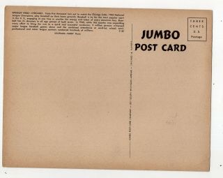 1940 ' s Jumbo Postcard of Wrigley Field 2