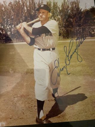 Enos Slaughter Hof York Yankees Signed Autograph Auto 8x10 Photo