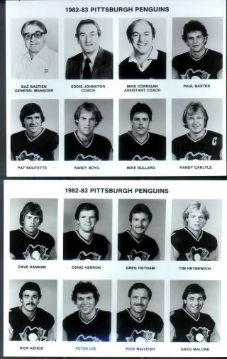 32 - Pittsburgh Penguins Photos Of The 1982 - 83 Team Issued Media Photos