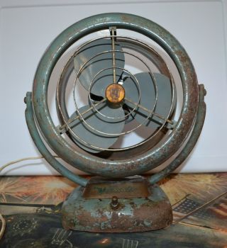 Antique Vintage Vornado Electric Fan Retro Mid Century Mcm Old Desk Fan Runs