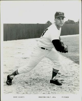 1960s Press Photo Team/league Issued Image Dave Giusti Of The Houston Colt.  45s