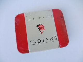 Vintage Trojans Condom Prophylactic Tin - Youngs Rubber Co