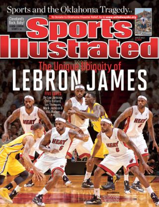 June 3,  2013 Lebron James Miami Heat Sports Illustrated No Label Newsstand A