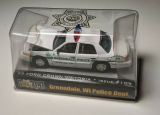 Racing Champions Police Usa Greendale Wi Police Dept 99 Ford Crown Victoria 109