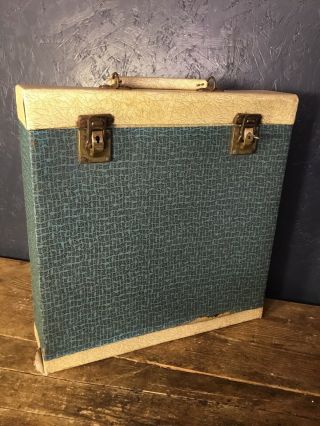 Vintage Retro ‘winel’ Lp Record Storage Case,  Carrying Case.