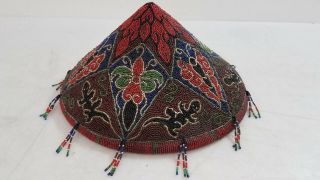 Beaded Multicolor Butterfly Lizard Fleur Traditional Food Cover