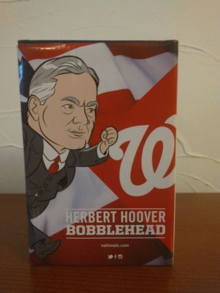 Herbert Hoover Racing Presidents Bobblehead 2016 Washington Nationals Sga
