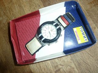 Vintage And,  Boxed,  Tommy Hilfiger Sports Wrist Watch With Strap