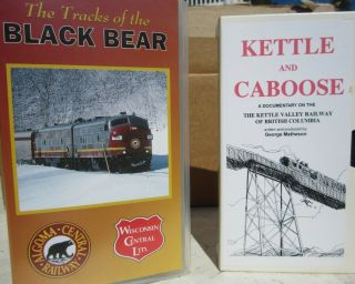 2 Vhs Tapes Algoma Central Wc Kettle Valley Ry Of British Columbia