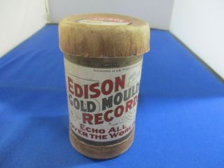 Antique Edison Gold Moulded Cylinder Record " The Labor Question " By Wm.  J.  Bryan
