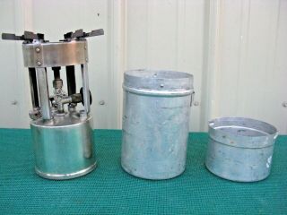 Vintage Coleman No.  530 B46 Camp Stove with Aluminum Metal Case Military Style 2