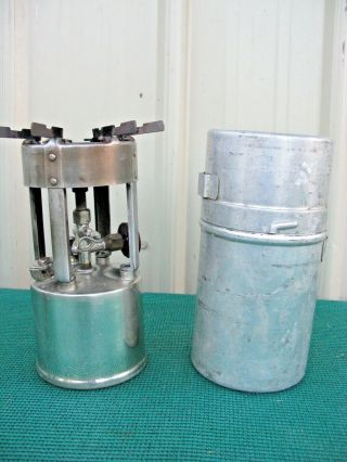 Vintage Coleman No.  530 B46 Camp Stove with Aluminum Metal Case Military Style 3
