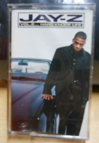 Rare Vintage Jay - Z Vol 2 Hard Knock Life Cassette 1998 Roc - A - Fella Hip Hop