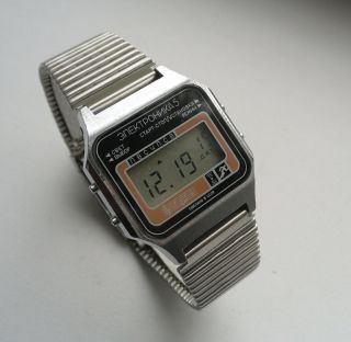 Elektronika 5 29367 Chrono Melody Alarm Vintage Ussr Digital Watch 1980s