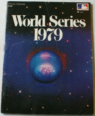 1979 World Series Program Pittsburgh Pirates Vs.  Baltimore Orioles Stargell