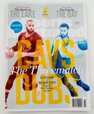 June 5,  2017 Steph Curry Warriors Lebron James Cavs Sports Illustrated No Label