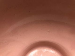 Mid - Century Modern California Pottery Pink Peach Planter/Bowl,  CP 41,  USA,  Vintage 3