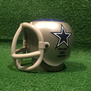 Vintage 1992 Nfl Football Dallas Cowboys Bow Champions Plastic Helmet Mug