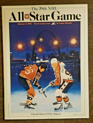 1998 Nhl All - Star Game Program - Wayne Gretzky Mario Lemieux - St.  Louis Arena
