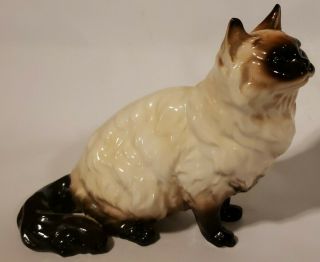 Vintage Shafford Japan Himalayan Cat Porcelain Figurine 6 " X 8 "