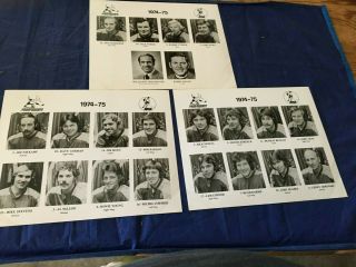 (3) Hockey Team - Issue Photos Wha 1974 Phoenix Roadrunners - Robbie Ftorek
