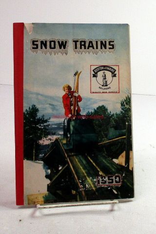 Book Boston&maine/b&m Rr Snow Trains 1950 Northern England Skiing