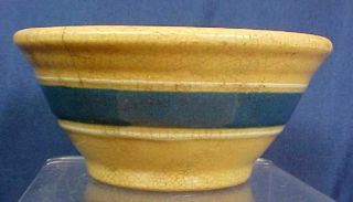2 Vintage Stoneware Bowls Blue White Stripe Stoneware Small Size 2