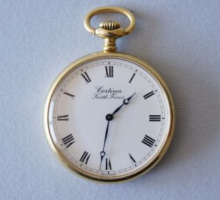 Vintage Certina Pocket Watch Swiss Made Gold Plated Cal.  28 - 10 Ref.  860 3907 22
