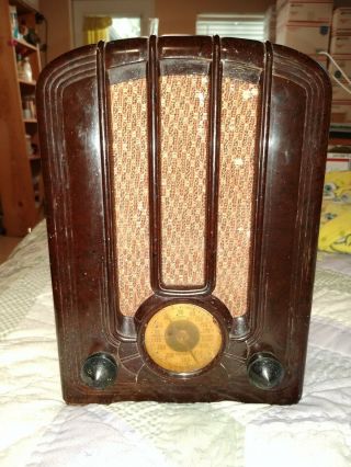 Antique Emerson Vintage Tube Radio Parts Or Restore
