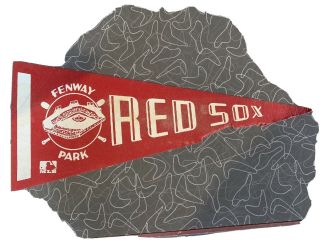 Vintage Boston Red Sox Fenway Park Felt Pennant Banner 70’s Mini - Pennant 2