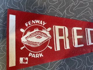 Vintage Boston Red Sox Fenway Park Felt Pennant Banner 70’s Mini - Pennant 3