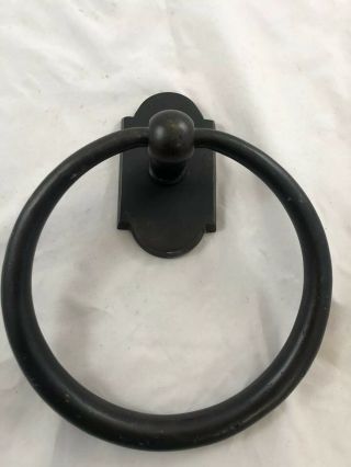 Solid Brass Towel Ring 7” Oil Rubbed Bronze