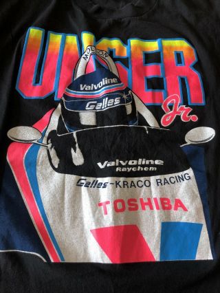 Vintage 1992 Indy 500 Champ Winner Al Unser Jr Galles Kraco Car T Shirt Usa L