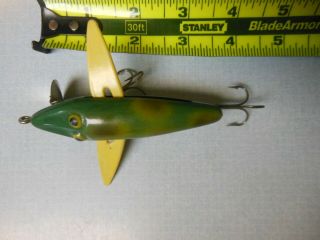 Vintage,  Antique Kentucky Bait Co.  Flying Fish Lure Multi - Color Moveable Parts 3
