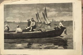 1873 Antique Engraving - Winslow Homer - 