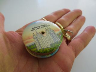 Antique Celluloid Souvenir Tape Measure Mormon Temple Salt Lake City Utah 1920s